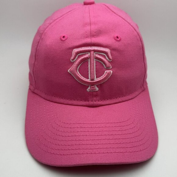 Minnesota Twins Hat Cap Strap Back Youth Pink MLB Baseball 9TWENTY New Era - Picture 1 of 6